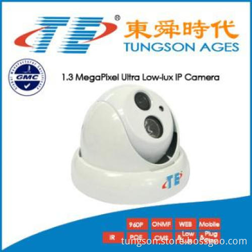 Ultra Low Lux 1.3 Megapixel IP Camera 30M 1 LED CCTV Camera